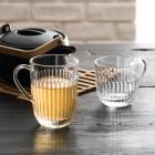 法国原产La Rochère竖条纹马克杯玻璃杯酒杯咖啡杯茶杯果汁杯