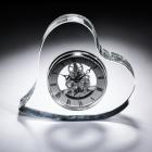 意大利原产Ranoldi水晶摆件 爱心时钟 客厅水晶台钟 钟表摆件
